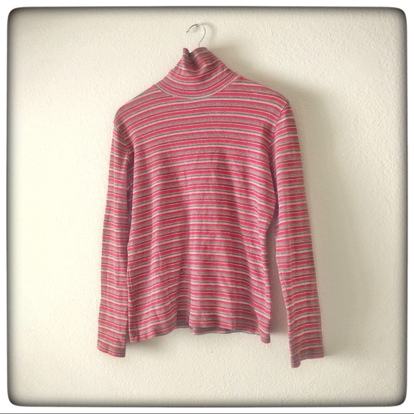 High Sierra Women’s Large Turtleneck Striped - Picture 2 of 5